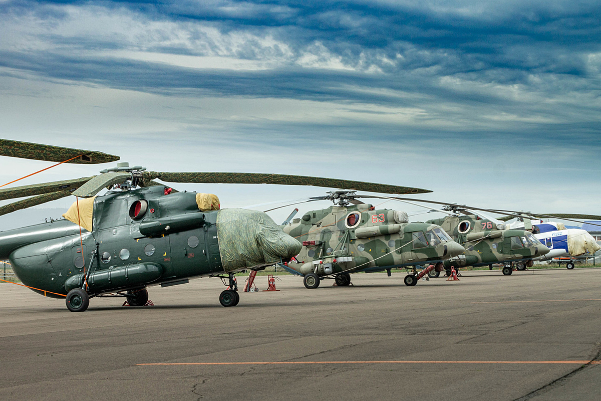 Mi-8AMTSh with system L-370 "Vitebsk"   63 red