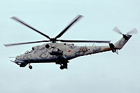 24 yellow | Mi-24V | 337th Independent Combat Helicopter Regiment
