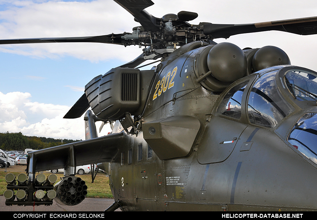 Mi-35M with EW system   2302 yellow