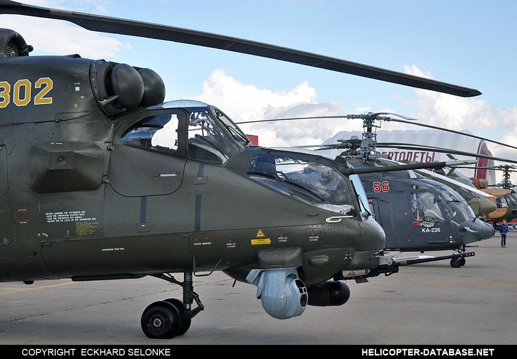 Mi-35M with EW system   2302 yellow